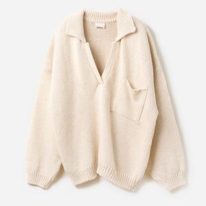 Babaa Cotton Polo Sweater - worn 2x!